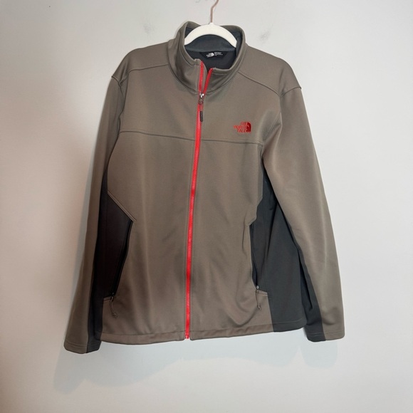 Men’s North Face Windwall Brown Full Zip Jacket Size Large - Picture 1 of 4